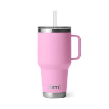 Yeti Rambler 35oz Straw Mug with Straw Lid in Power Pink