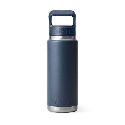 Yeti Rambler 26oz Bottle with Colour-Matched Straw Cap - Navy