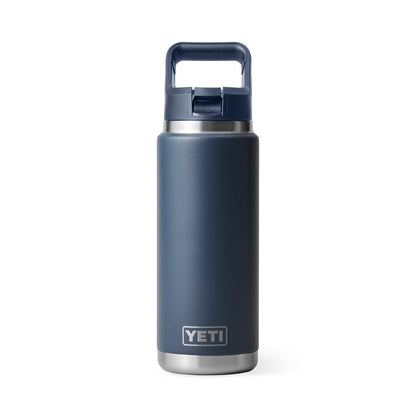 Yeti Rambler 26oz Bottle with Colour-Matched Straw Cap - Navy