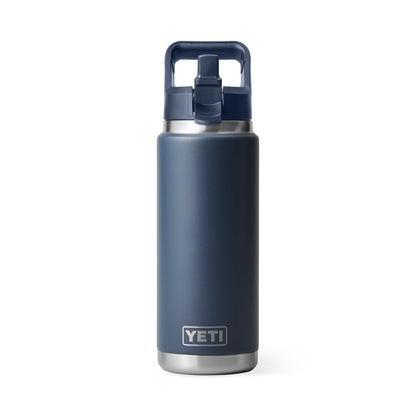 Yeti Rambler 26oz Bottle with Colour-Matched Straw Cap - Navy