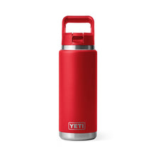 Yeti Rambler 26oz Bottle with Colour-Matched Straw Cap in Rescue Red