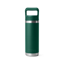 Gourde Yeti Rambler 18 oz avec paille - Black Forest Green