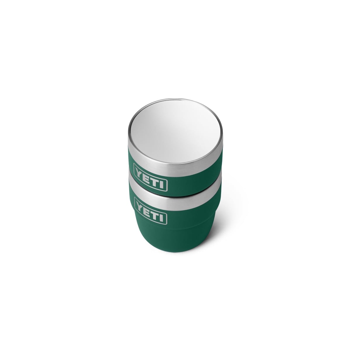 Yeti 4oz Insulated Stackable Espresso Cups 2 Pk - Black Forest Green