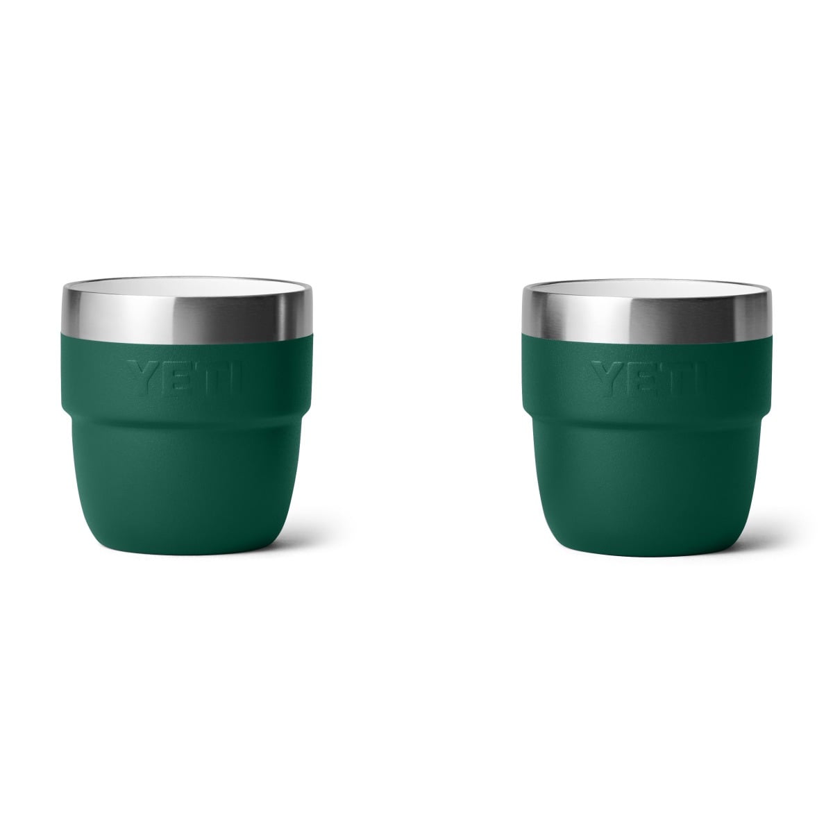 Yeti 4oz Insulated Stackable Espresso Cups 2 Pk - Black Forest Green