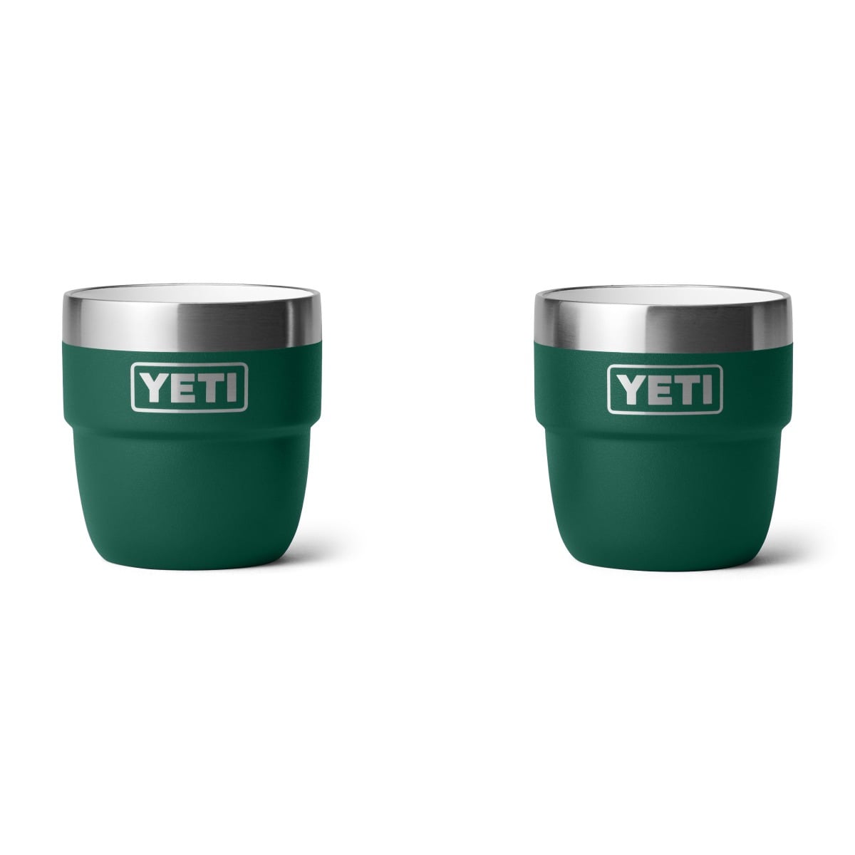 Yeti 4oz Insulated Stackable Espresso Cups 2 Pk - Black Forest Green