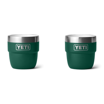 Yeti 4oz Insulated Stackable Espresso Cups 2 Pk - Black Forest Green