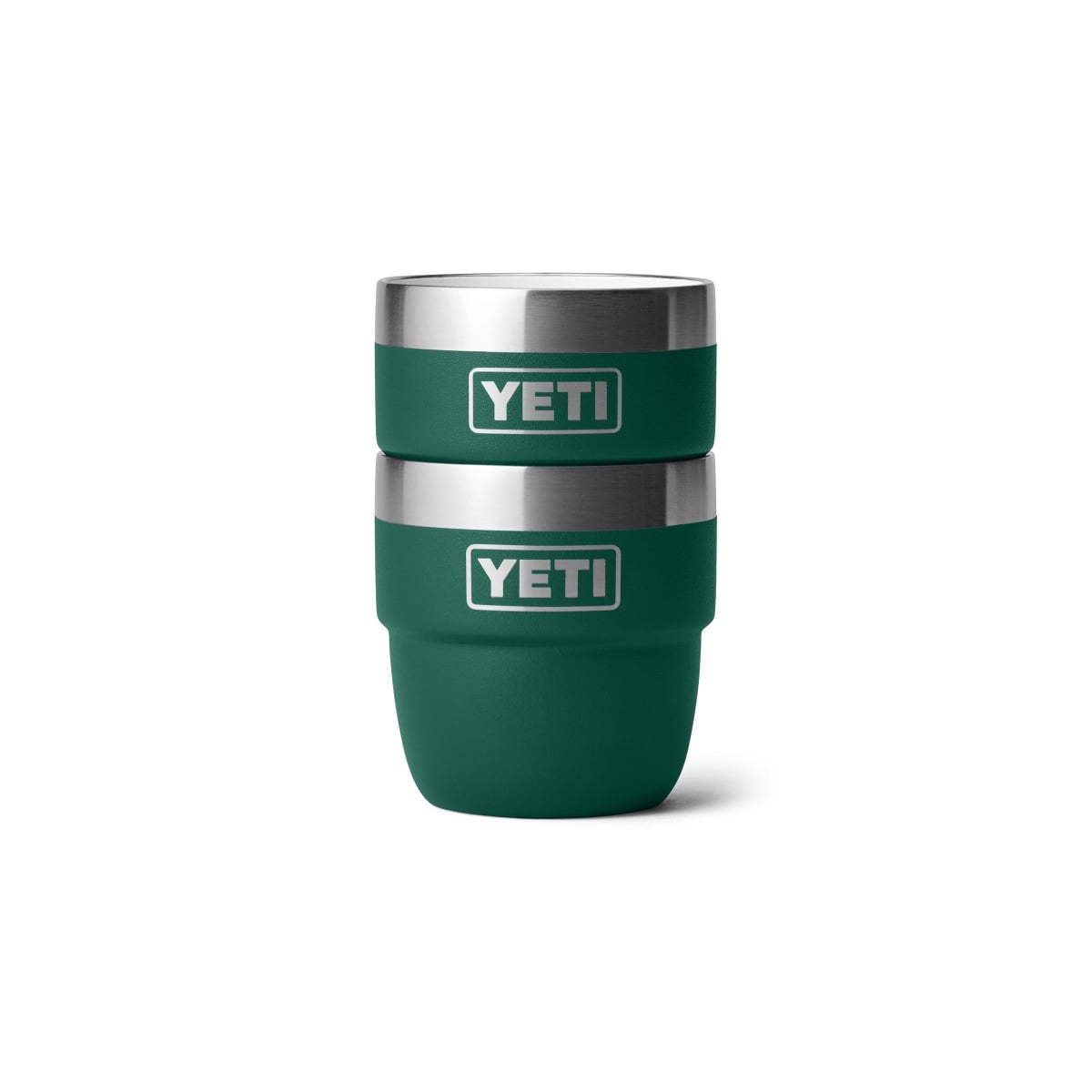 Yeti 4oz Insulated Stackable Espresso Cups 2 Pk - Black Forest Green