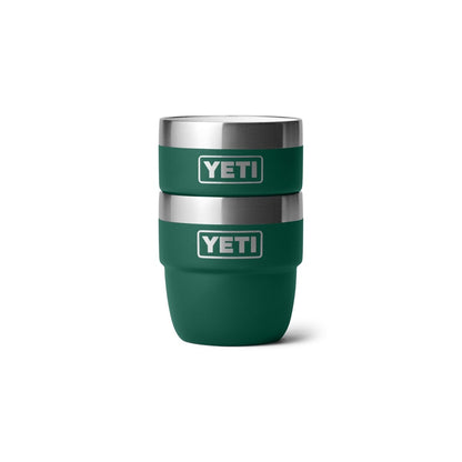 Yeti 4oz Insulated Stackable Espresso Cups 2 Pk - Black Forest Green