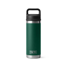 Yeti Rambler 18 Oz Insulated Bottle with Chug Cap in Black Forest Green
