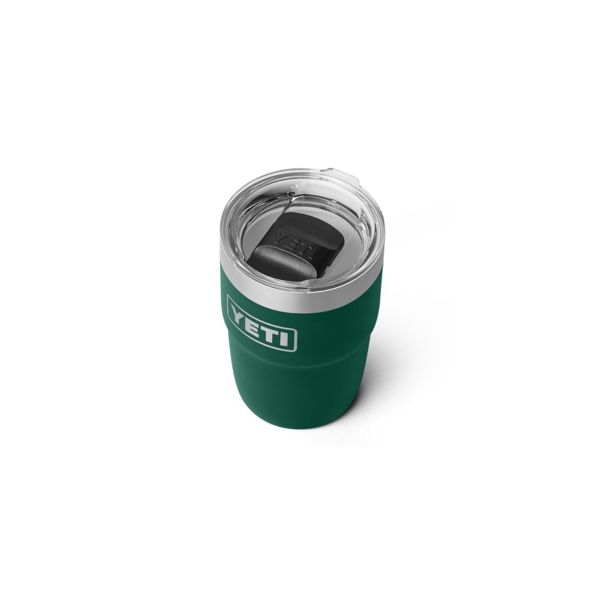 Yeti Rambler 8 Oz Stackable Cup with DuraSip Ceramic Lining & MagSlider Lid - Black Forest Green