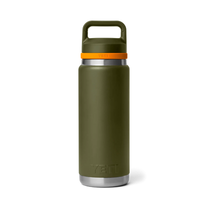 Yeti Rambler 26oz Bottle with Chug Cap 2.0 - Olive/King Crab Orange