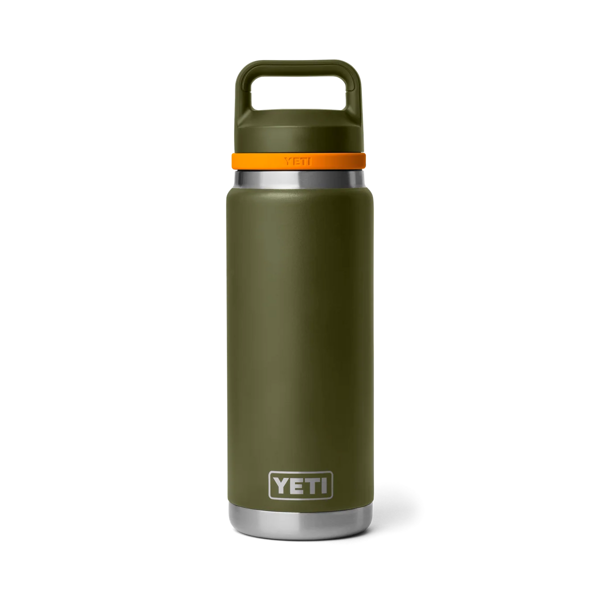 Yeti Rambler 26oz Bottle with Chug Cap 2.0 - Olive/King Crab Orange