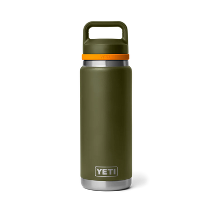 Yeti Rambler 26oz Bottle with Chug Cap 2.0 - Olive/King Crab Orange