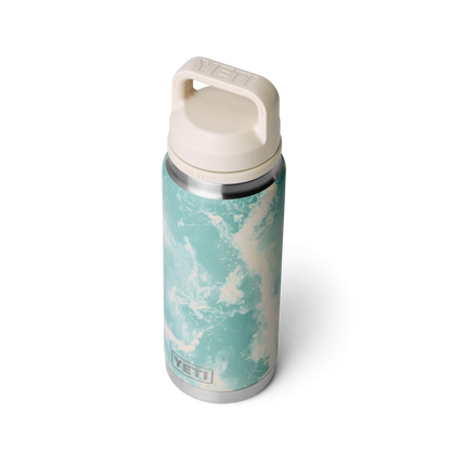 Yeti Rambler 18oz Bottle with Colour-Matched Straw Cap - Sea View