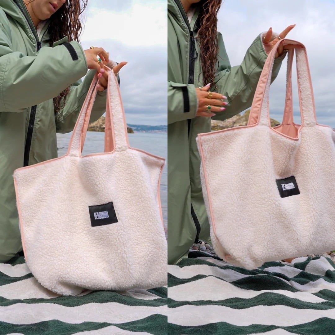 Beachbum Recycled Reversible Tote Bag - Pink