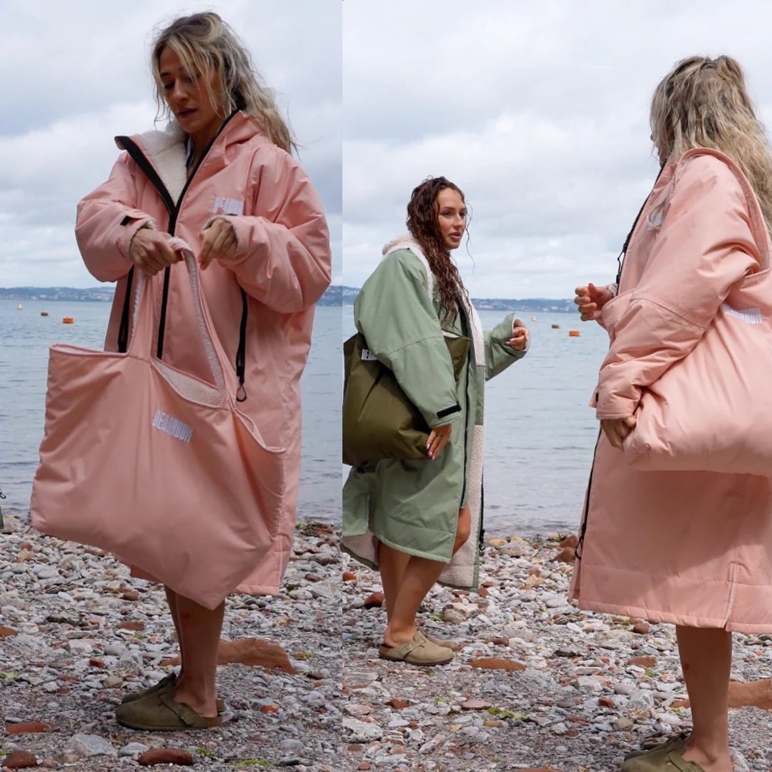 Beachbum Recycled Reversible Tote Bag - Pink