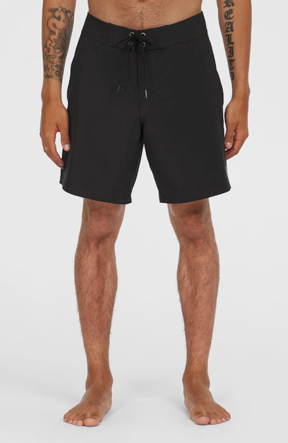 O'Neill Solid 17" Mens Boardshorts - Black Out