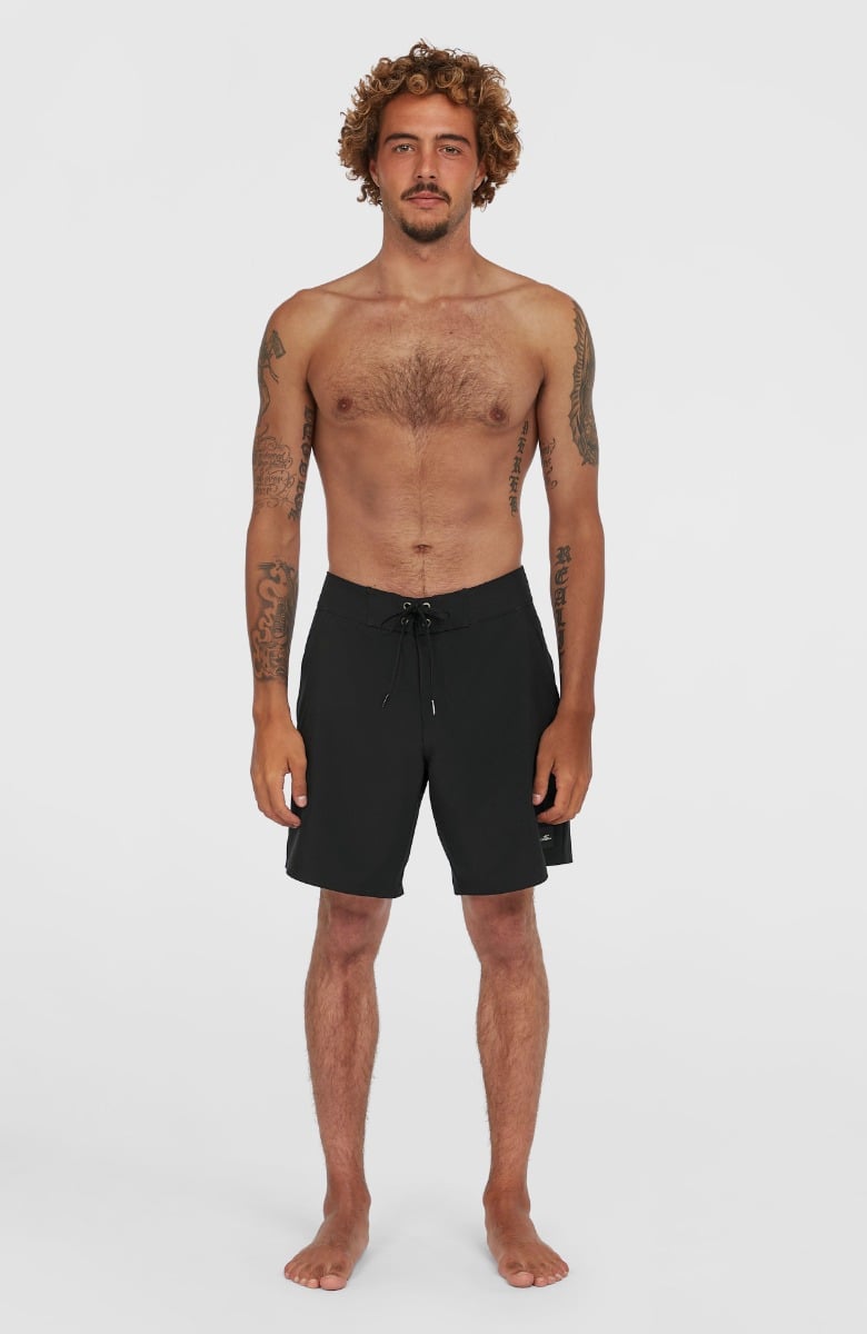 O'Neill Solid 17" Mens Boardshorts - Black Out
