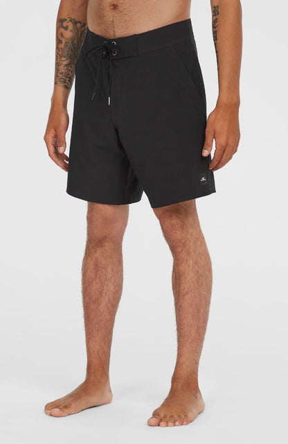 O'Neill Solid 17" Mens Boardshorts - Black Out