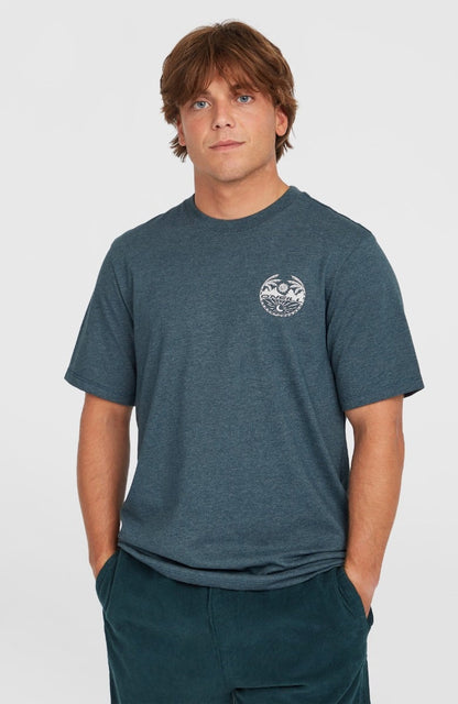 O'Neill Back Print Mens T-Shirt - Alma Steel Melange