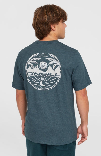 O'Neill Back Print Mens T-Shirt - Alma Steel Melange