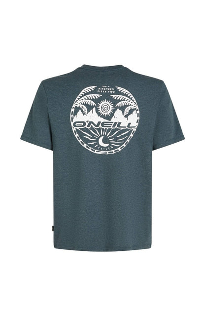 O'Neill Back Print Mens T-Shirt - Alma Steel Melange