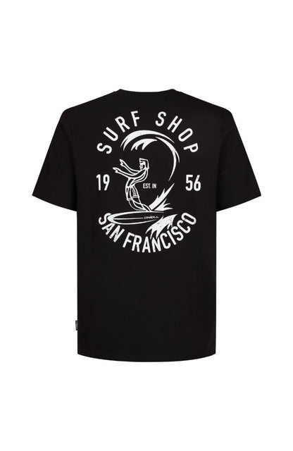 O'Neill O'Riginals Surf Shop T-Shirt in Black Out