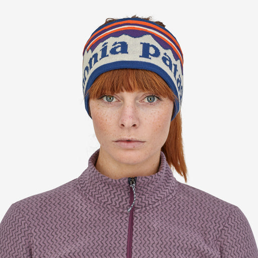 Patagonia Powder Town Headband - Fitz Roy Sunrise Knit: Birch White