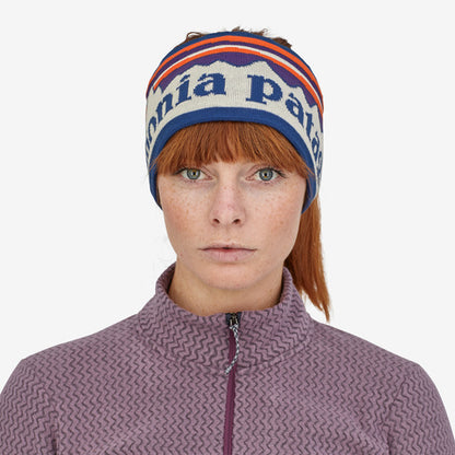 Patagonia Powder Town Headband - Fitz Roy Sunrise Knit: Birch White
