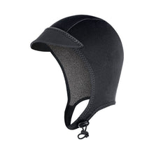 Xcel Axis 2mm Peaked Surf Wetsuit Cap - Black - Full View