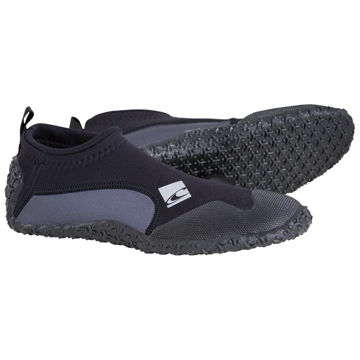 O'Neill Reactor 2mm Reef Boots - Black/Coal