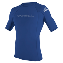 O'Neill Basic Skins S/S Crew UV50+ Rash Vest - Pacific