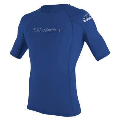 O'Neill Basic Skins S/S Crew UV50+ Rash Vest - Pacific