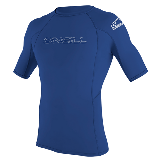 O'Neill Basic Skins S/S Crew UV50+ Rash Vest - Pacific