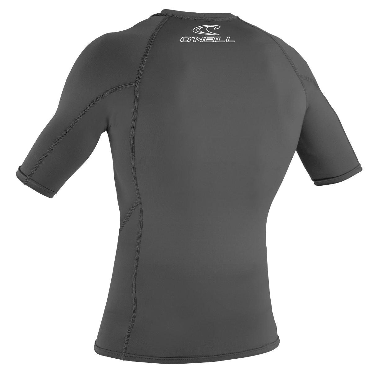 O'Neill Basic Skins Mens Short Sleeve Rash Vest - Graphite - Back