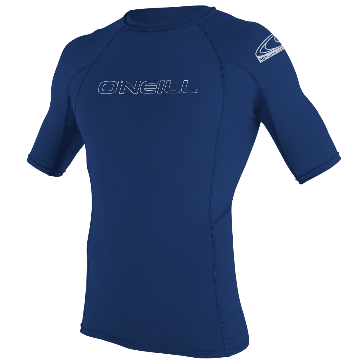 O'Neill Basic Skins Mens Short Sleeve Rash Vest - Navy - Front