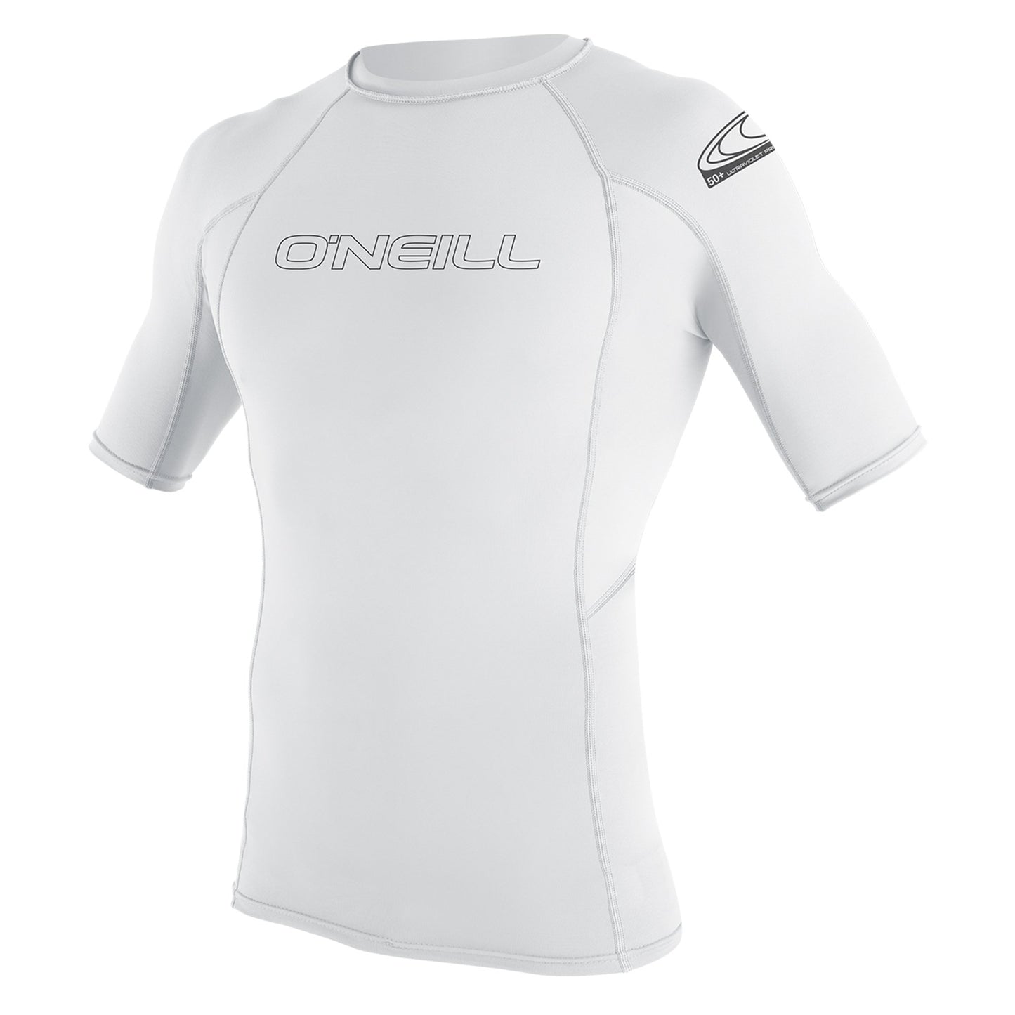 O'Neill Basic Skins S/S UV0+ Sun Shirt - White  - Front
