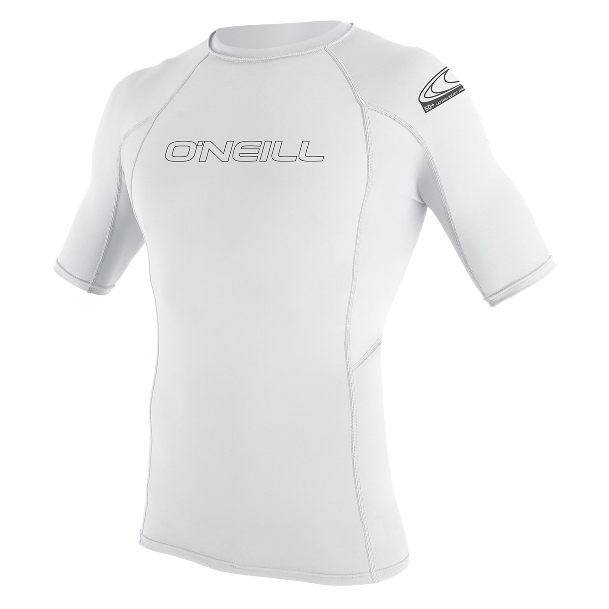 O'Neill Basic Skins S/S UV0+ Sun Shirt - White  - Front