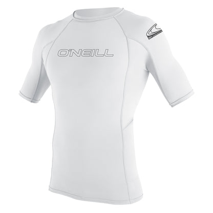 O'Neill Basic Skins S/S UV0+ Sun Shirt - White  - Front