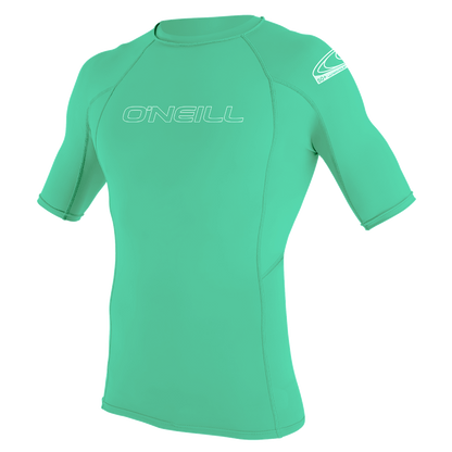 O'Neill Youth Basic Skins Short Sleeve Rash Vest 2021 - Light Aqua