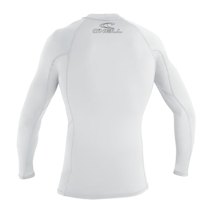 O'Neill Basic Skins Youth Long Sleeve Rash Vest - White