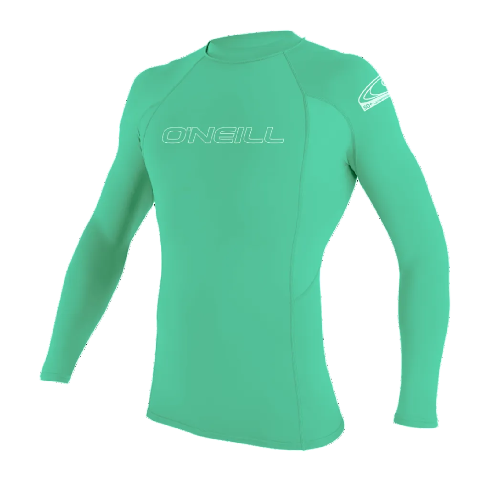 O'Neill Youth Basic Skins Long Sleeve Rash Vest - Light Aqua