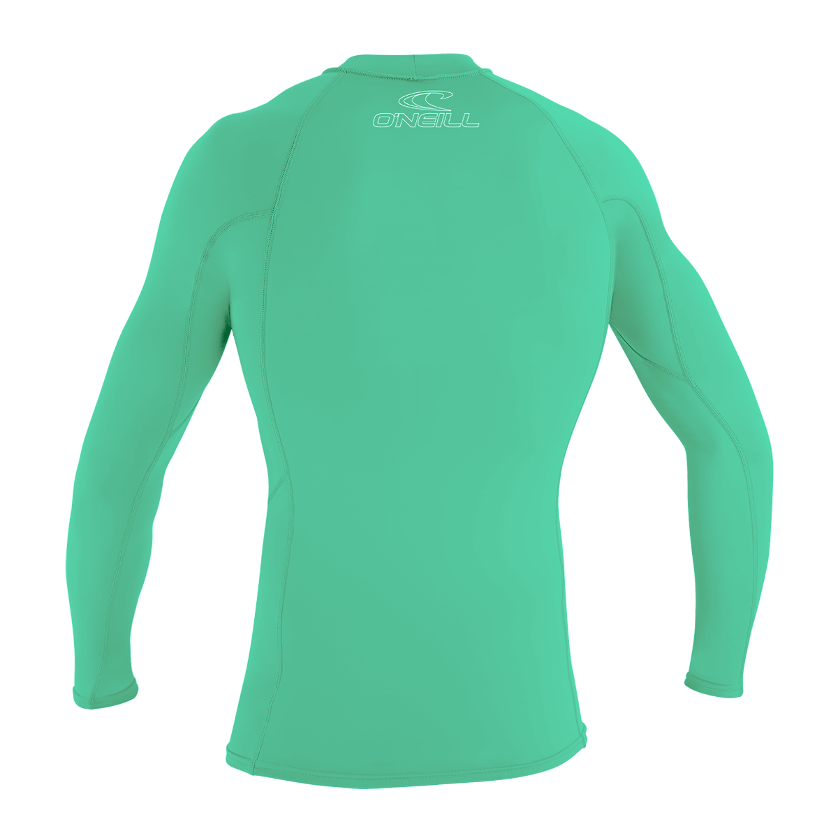 O'Neill Youth Basic Skins Long Sleeve Rash Vest 2021 - Light Aqua - back