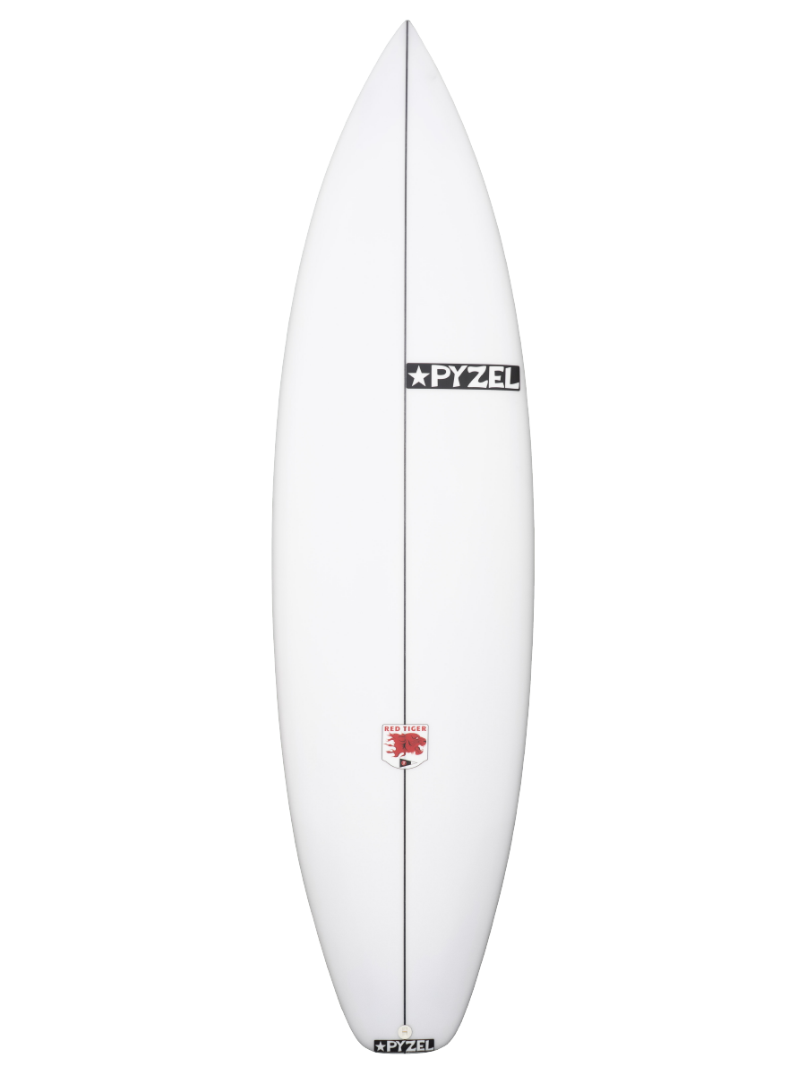 Pyzel Red Tiger High Performance Surfboard in White