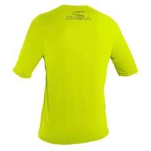O'Neill Basic Skins mens Sun Tee Shirt - Lime - Back