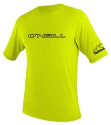 O'Neill Basic Skins mens Sun Tee Shirt - Lime - Front