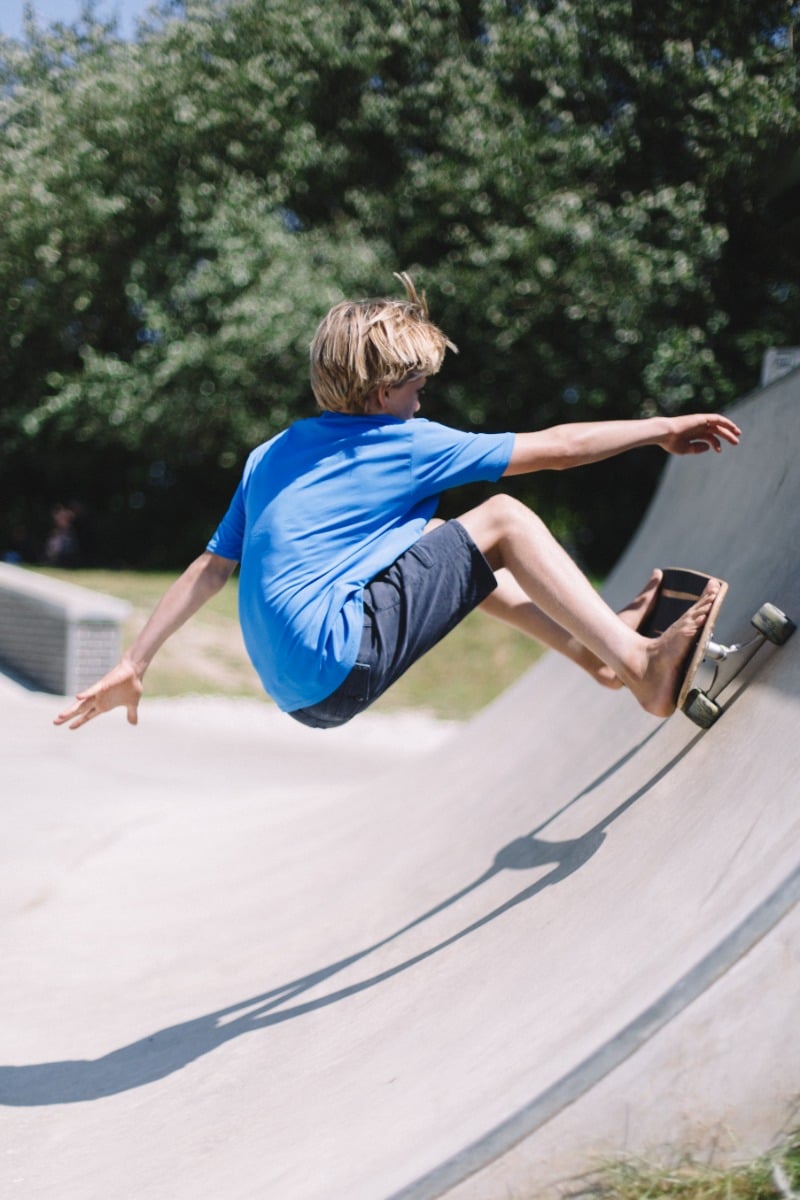 O'Neill Basic Skins Youth Sun Shirt - Pacific Blue