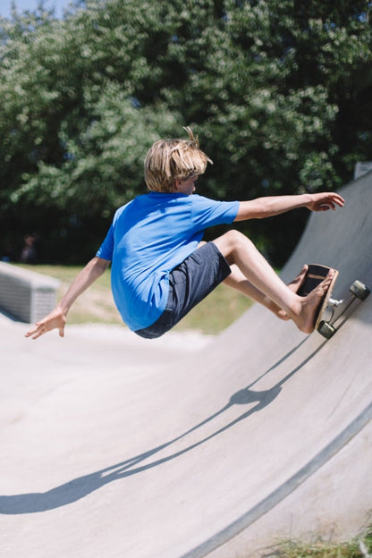 O'Neill Basic Skins Youth Sun Shirt - Pacific Blue