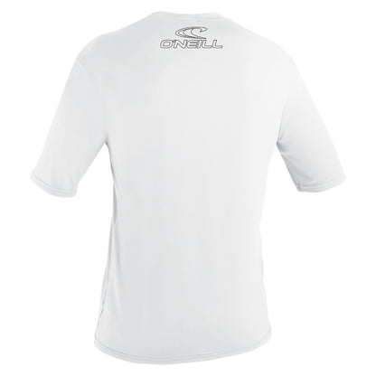 O'Neill Youth Basic Skins Short Sleeve Sun Shirt - White