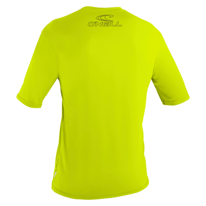 O'Neill Basic Skins Youth Short Sleeve Sun Tee Shirt - Lime - Back